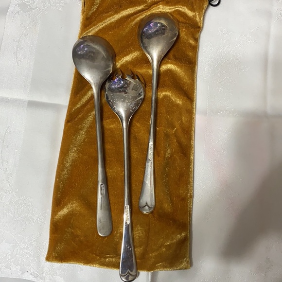 Vintage silver plated serving spoons. Made n Italy - Picture 3 of 10